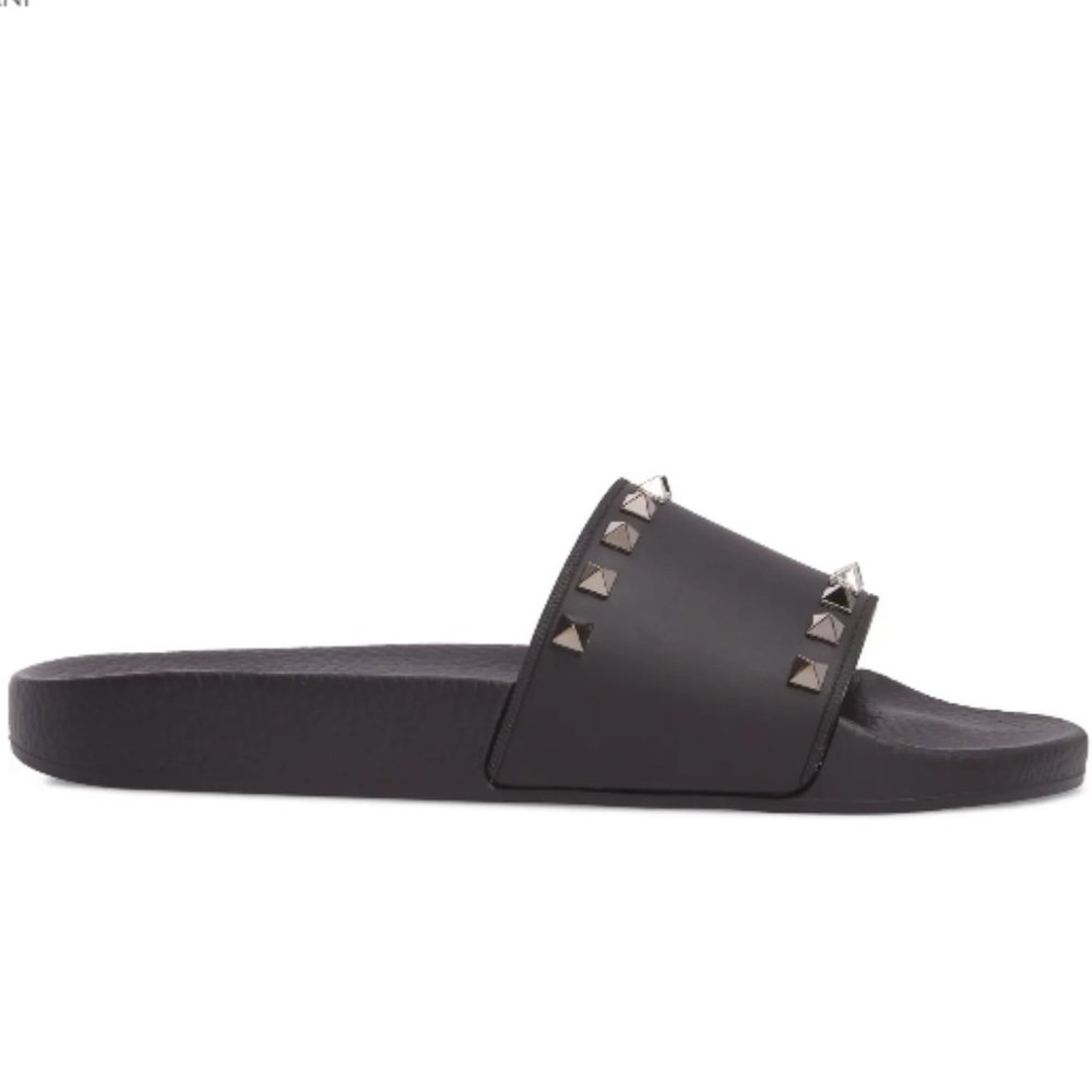 Valentino Rockstud Slides Sandals 100% AUTHENTIC